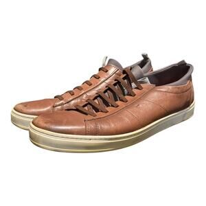 Martin Dingman Leather Sneakers Men’s 13 M Brown Whiskey Lace-Up Shoes Brazil